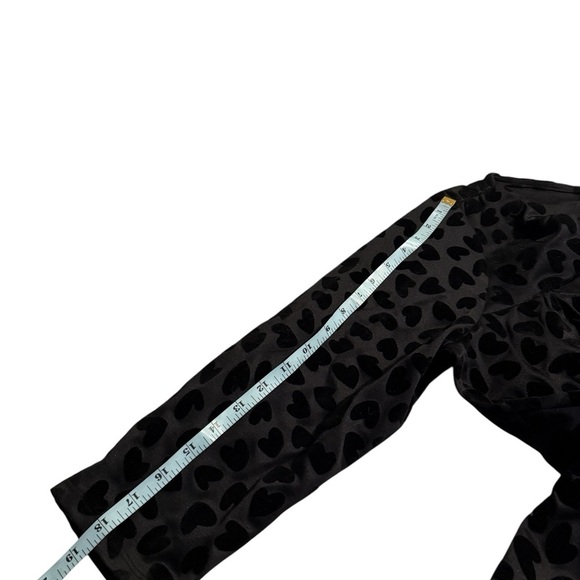 Lane Bryant Velvet Hearts Twist-Neck Flocked Heart Bodycon Dress NEW Size 14 - Picture 9 of 16